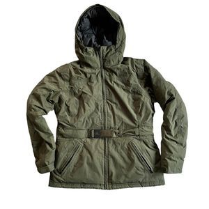 The North Face Jacket Goose Down Coat Hooded Belted Winter
